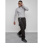 Полукомбинезон горнолыжный утеплённый мужской зимний, размер 54, цвет тёмно-серый - Фото 10