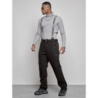 Полукомбинезон горнолыжный утеплённый мужской зимний, размер 56, цвет тёмно-серый - Фото 14