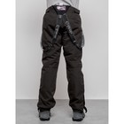 Полукомбинезон горнолыжный утеплённый мужской зимний, размер 56, цвет тёмно-серый - Фото 4