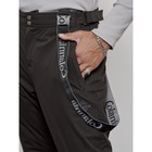 Полукомбинезон горнолыжный утеплённый мужской зимний, размер 56, цвет тёмно-серый - Фото 6