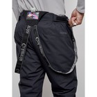 Полукомбинезон горнолыжный утеплённый мужской зимний, размер 56, цвет тёмно-синий - Фото 10