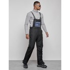 Полукомбинезон горнолыжный утеплённый мужской зимний, размер 50, цвет чёрный - Фото 3