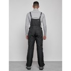 Полукомбинезон горнолыжный утеплённый мужской зимний, размер 54, цвет чёрный - Фото 4