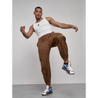 Джоггеры спортивные мужские, размер 50, цвет коричневый - Фото 1