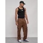 Штаны спортивные мужские, размер 48, цвет коричневый - Фото 12