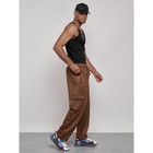 Штаны спортивные мужские, размер 48, цвет коричневый - Фото 13
