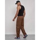 Штаны спортивные мужские, размер 48, цвет коричневый - Фото 14