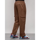 Штаны спортивные мужские, размер 48, цвет коричневый - Фото 19