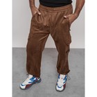 Штаны спортивные мужские, размер 48, цвет коричневый - Фото 3