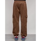Штаны спортивные мужские, размер 48, цвет коричневый - Фото 23