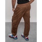 Штаны спортивные мужские, размер 48, цвет коричневый - Фото 5
