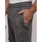 Штаны спортивные мужские, размер 48, цвет серый - Фото 8