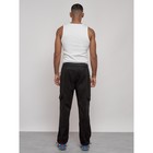 Штаны спортивные мужские, размер 50, цвет чёрный - Фото 4