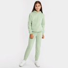 Комплект для девочки (толстовка, брюки), цвет зелёный, рост 98-104 см - фото 23024449