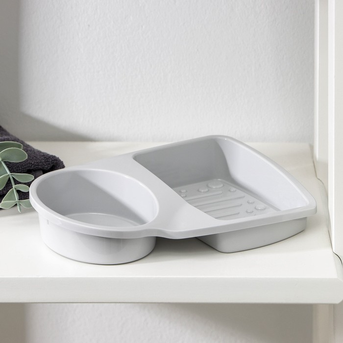 Подставка для губки и дозатора, пластик, МИКС - Фото 1