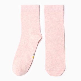 Носки детские, цвет розовый меланж, размер 20