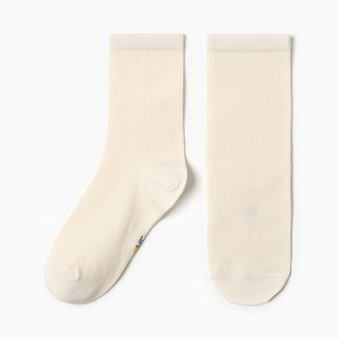 Носки детские, цвет кремовый, размер 18 - Фото 1