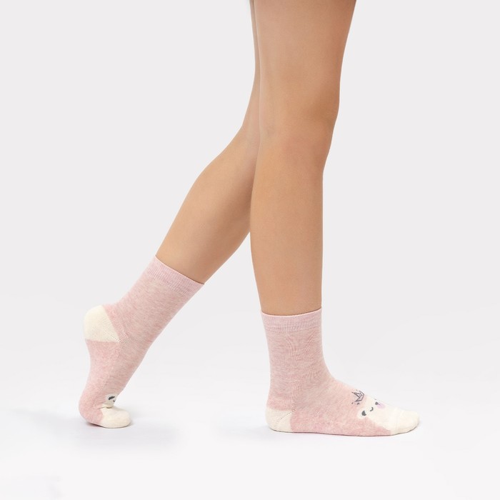 Носки детские махровые, цвет розовый, размер 20 - Фото 1
