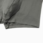 Набор мужских трусов боксеры (2 шт), цвет тёмный хаки/графит, размер 46 (S) - фото 23497391