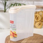 Ёмкость для сыпучих продуктов, 2 л, пластик, прозрачная, крышка МИКС - Фото 8