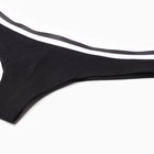 Трусы женские бразильяна, цвет чёрный, размер 44 (S) - фото 23497698