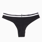 Трусы женские бразильяна, цвет чёрный, размер 44 (S) - фото 23497699