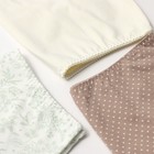 Набор женских трусов слипы (3 шт), цвет кофейный/молочный/белый, размер 56 - фото 25280756