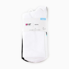 Набор мужских носков (3 пары), цвет белый/серый меланж/чёрный, размер 27-29 - фото 24429260