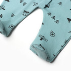 Комбинезон детский, цвет зеленый, рост 62 см - фото 23571799