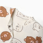 Комбинезон детский, цвет молочный, рост 62 см - фото 23571842