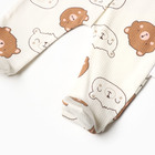 Комбинезон детский, цвет молочный, рост 62 см - фото 23571844