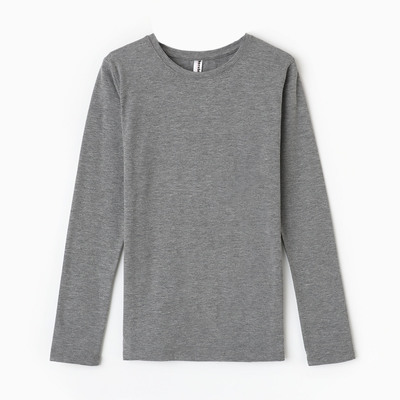 Лонгслив для девочки, цвет темно/серый, рост 176