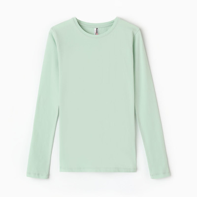 Лонгслив для девочки, цвет мята, рост 176