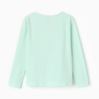 Лонгслив для девочки, цвет мята, рост 116 см - фото 23583040