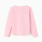 Лонгслив для девочки, цвет светло-розовый, рост 128 см - фото 23583064