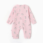 Комбинезон детский, цвет розовый, рост 68 см - фото 23571890