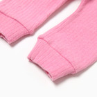 Комплект (комбинезон/шапочка) детский, цвет розовый, рост 62 см - фото 23583180