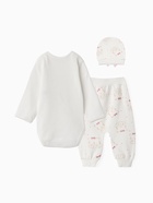 Комплект детский, цвет белый/розовый, рост 62 см 10187141