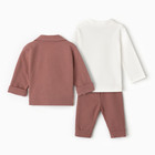 Комплект детский, цвет розовый, рост 74 см - фото 23594219