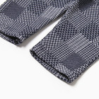 Комплект для мальчика, цвет серый/клетка, рост 68 см - фото 23594287