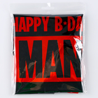 Букет из шаров «Happy B-day man», чёрно-красный, для него, фольга, латекс, набор 14 шт. - фото 11110450