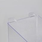 Полка-контейнер пластиковый F361, 15×15×10 см, цвет прозрачный - Фото 4