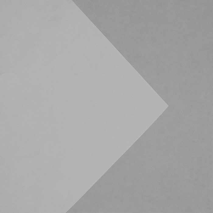 Плёнка матовая прозрачная «Белая», 0.6 x 10 м