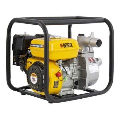 Мотопомпа бензиновая DENZEL PX-50 99201, глубина 8 м, напор 30 м, 7 л.с, 2", 600 л/мин