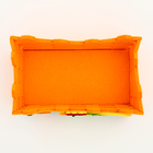 Пасхальный декор корзинка  оранжевого цвета "Петушек" 10х16х9 см - Фото 4
