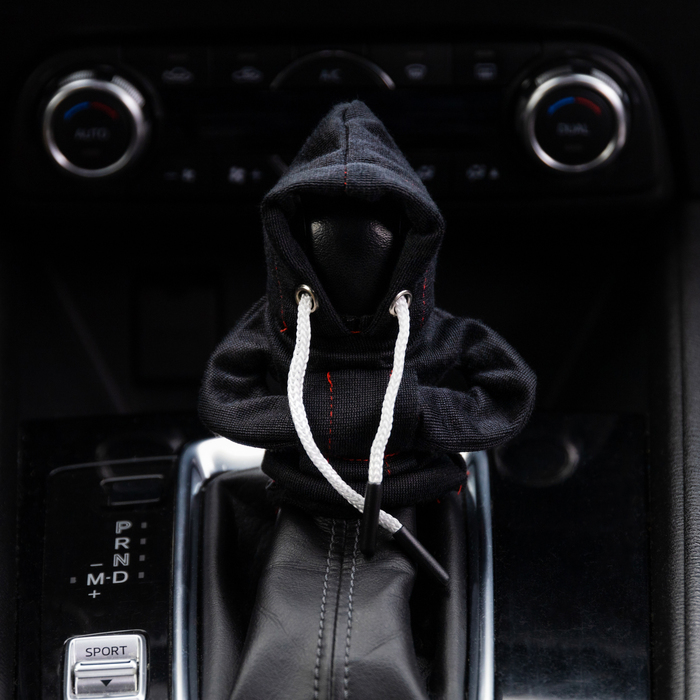 Чехол на рычаг кпп, худи, чёрный, полиэстер - Фото 1