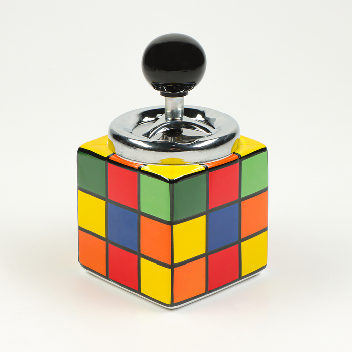 Пепельница бездымная "Кубик Рубик", 14 х 8.5 см, микс - Фото 1