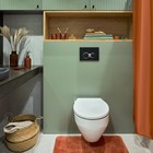 Мягкий коврик, для ванной комнаты, 50х80 см, цвет оранжевый - Фото 2