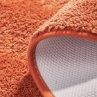 Мягкий коврик, для ванной комнаты, 50х80 см, цвет оранжевый - Фото 6