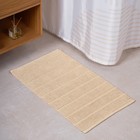 Мягкий коврик для ванной комнаты, 50х80 см, цвет бежевый - Фото 1